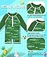 Baby Langarm UV Shirt mit Reißverschluss UPF 50+ Rundhals Badebekleidung Krokodil 12-18 Monate
