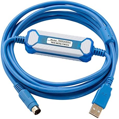 AMSAMOTION TSXPCX3030-C for Schneider TWido Series PLC Programming Cable TSXPCX3030 Download Cable