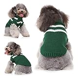 Material: Polyester strimusimak Haustier-Hundewinter-warme Kleidungs-Kleidungs-Haustier-Hundemantel-Jacken-Strickjacke-Kostüm-Kleid Dunkelgrün MNone