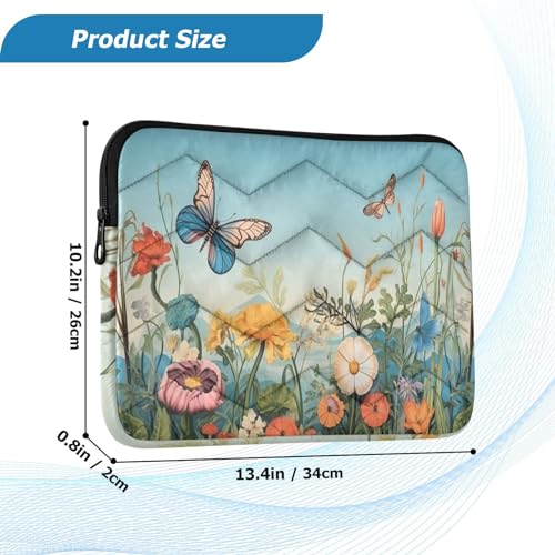 Funda para Laptop 13-14 Pulgadas con Diseño Floral Colorido miniatura 3