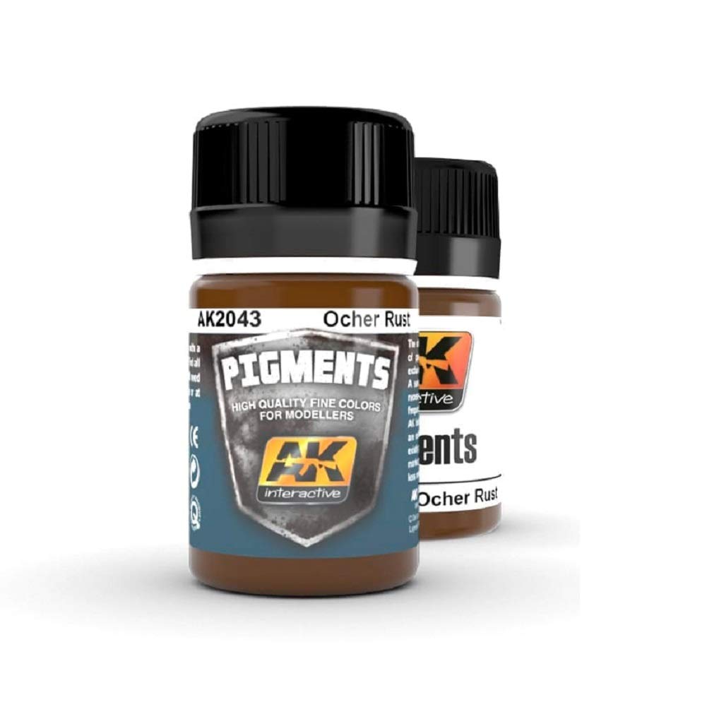 AK Interactive AK 2043, Ocher Rust Pigment - 35 GM / 1.23 Oz Jar