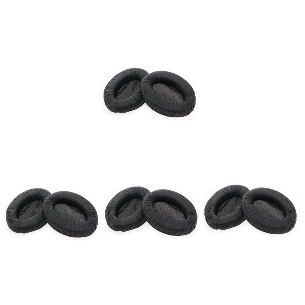 OSALADI 4pezzi Cuscinetti Di Ricambio Per Cuffie Pro Di Orecchiette Pu e Nera Comfort Eccellente e Miglioramento Del Suono Bass