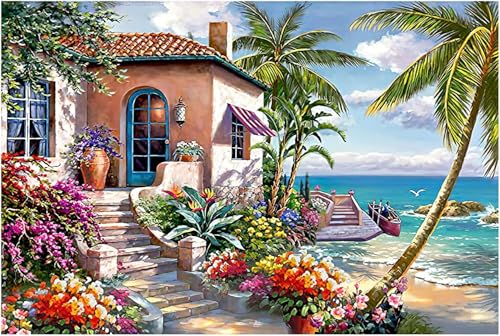HUADADA Puzzle 1000 Pièces Adultes, Puzzle Classique Puzzle Adulte et Enfant (Paysage de la Mer)