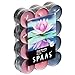 Spaas 24 Bougies chauffe-plats parfumées couleurs assorties, ± 4,5 heures - Fairy Waterlily 0338337.999 D 39 x H 16 mm Gris/Bleu