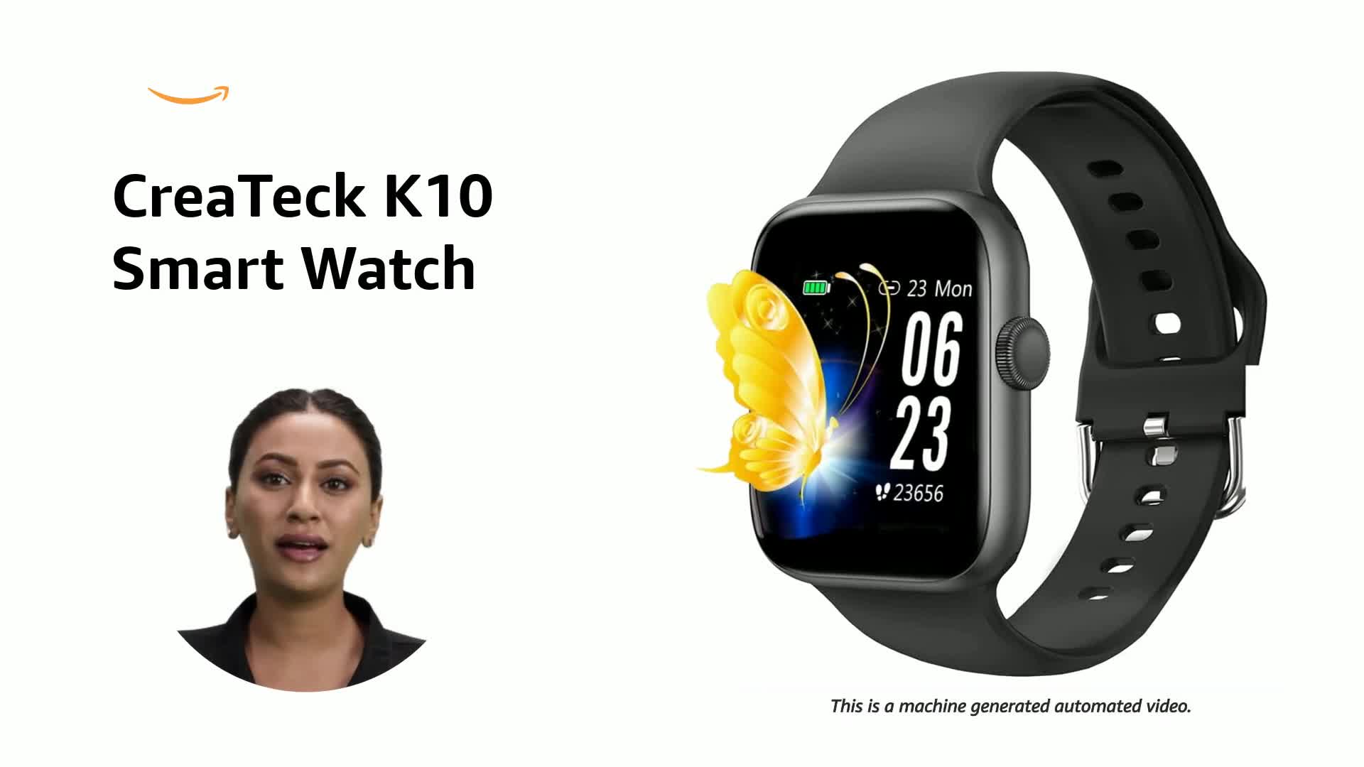 CreaTeck K10 Smart Watch K10 Laxas Fit Smart Watch, Sim Card