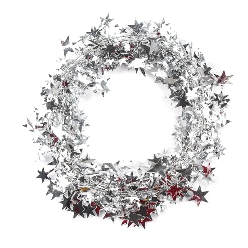 Lametta Girlande, Folien Stern Girlande, für Party Weihnachten...