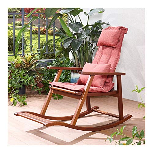 Pig Middle I Relax Rocking Lounge，Adult Elderly Casual Lazy Napping Chair Indoor Universal Seat Cushions 107cm*97cm Y-29 (Color : With cushion)