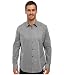 Calvin Klein Men's Micro Printed Long Sleeve Button Down Shirt