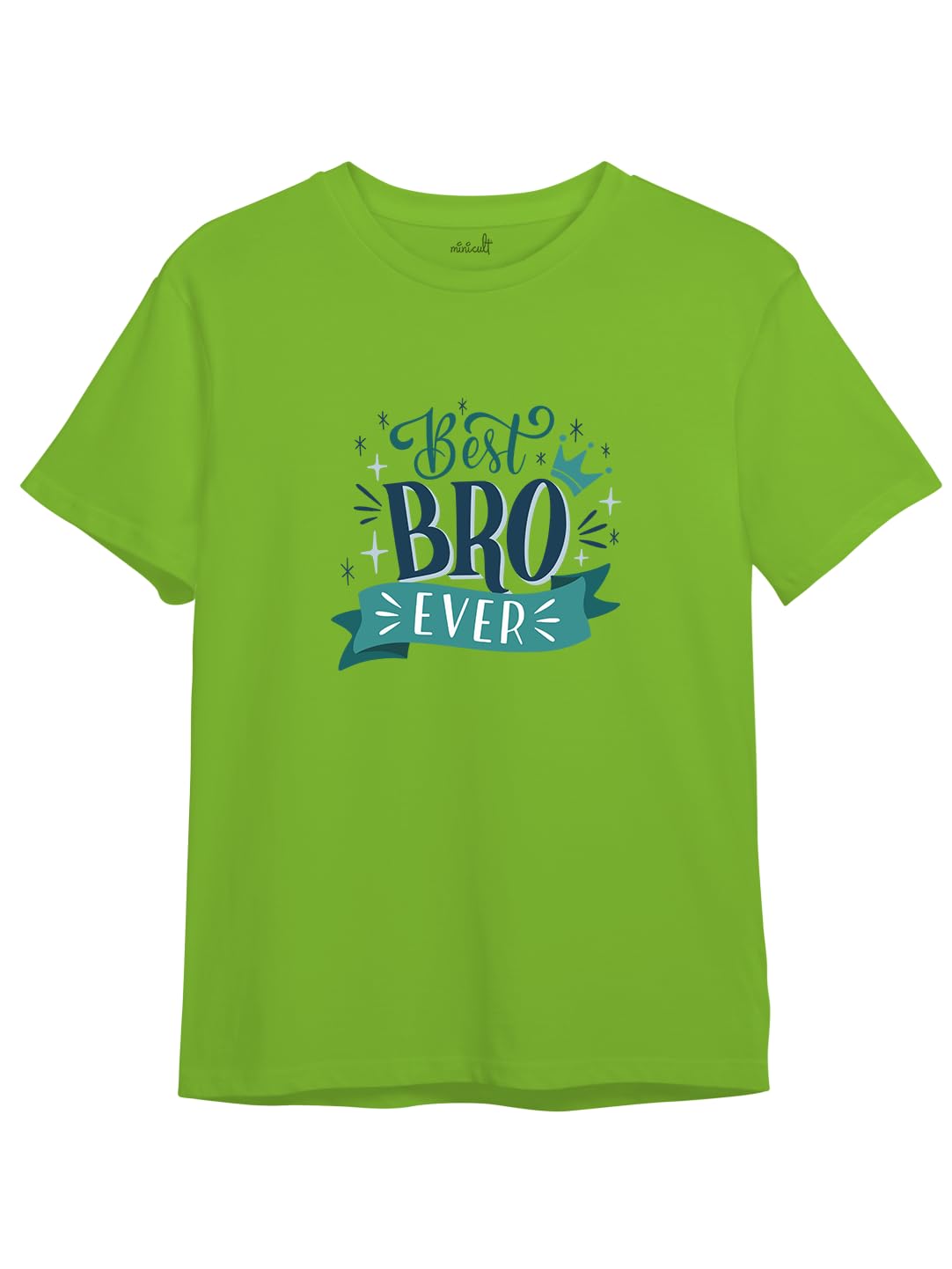 minicultRakshabandhan Tshirt for Kids for Boy’s and Girl’s T-Shirt Raksha bandhan Gift for Rakhi Tee Colorful Rakhi of Brother and Sisters(Yellow A048)(Pack of 1)(15-16 Years)