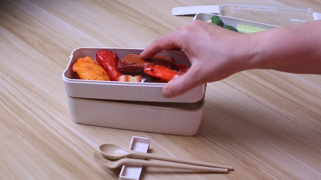 ♥️三段式取っ手付き弁当箱 Amazon | NECOPURE お弁当箱 900ml 3段 ランチボックス ピクニック 大