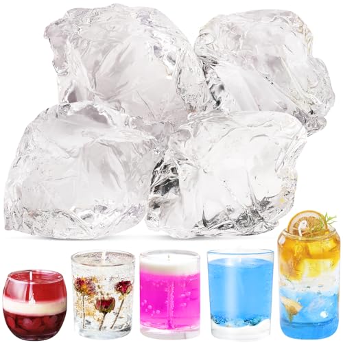 Jelly Wax for Candle Making Clear Gel Wax with High Transparency Long Burning Time for Candle Making and Handmade Scented Candle supplies-14oz