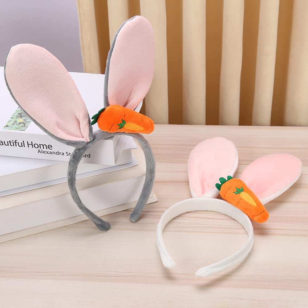 Fascia Orecchie Coniglio Pasquale - Cerchietto Peluche Per Costume E