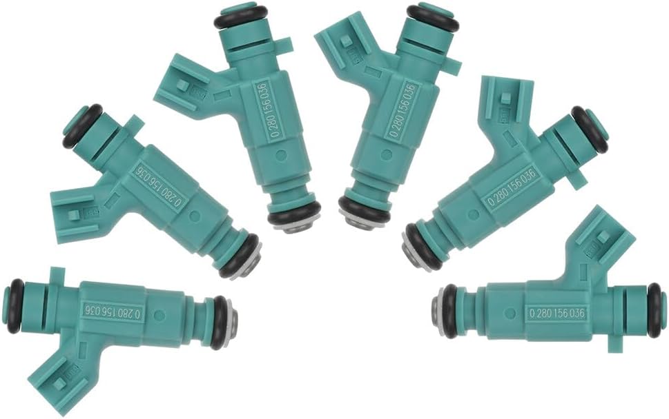 ECCPP For Chrysler For Dodge Fuel Injectors 6 pcs 4 Holes Fuel Injector Kit 0280156036 fit 01-03 for Chrysler Concorde 02-03 for Chrysler Intrepid 01-03 for Chrysler Sebring 01-03 for Dodge Intrepid