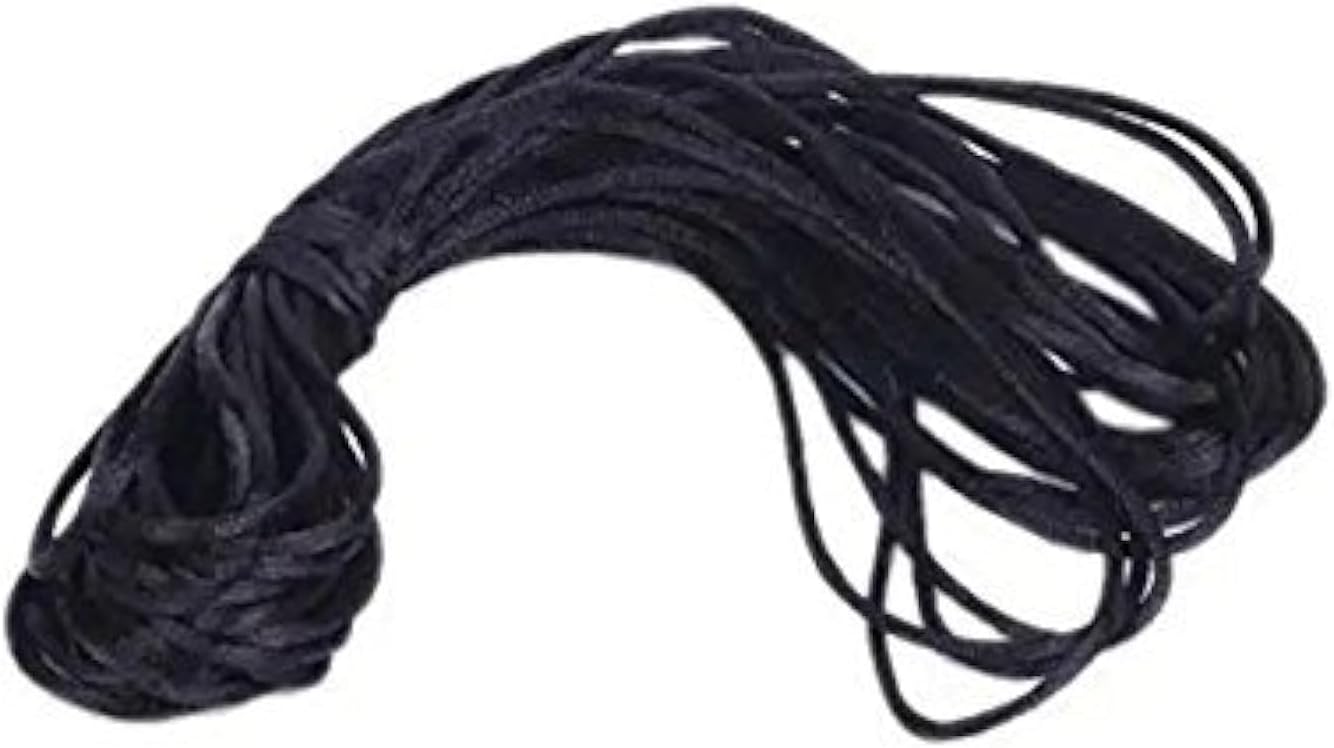 Black Silk Thread(1 mm Thick)-Kala DHAGA- Nazar -Black String-Kalwa RAKSHA Sutra-Evil Eye Protection THREAD-30 Meters ,Valentine Day Gifts (Black Silk)