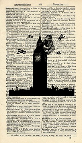 BIG BEN AND KING KONG ART PRINT - VINTAGE ART PRINT - London Art Print - Illustration - Vintage Dictionary Art Print - Wall Hanging - Home DÃ©cor - Children's Art Print - Book Print - WALL ART 245B