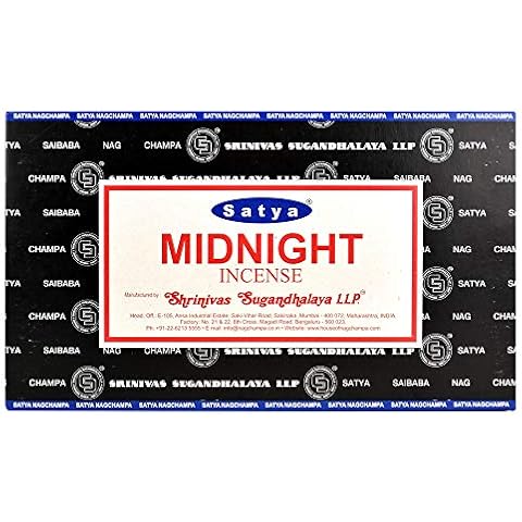Satya Colored Nag Champa Incense 15 gr Midnight (pack of 12) Cover