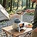 Rocket Stove Stainless Steel Countertop Mini wood Stove Detachable Portable Wood Burning Stove With Chimney and Carrying Bag for Outdoor Cooking Coffee Making Warming Lighting Fire Watching