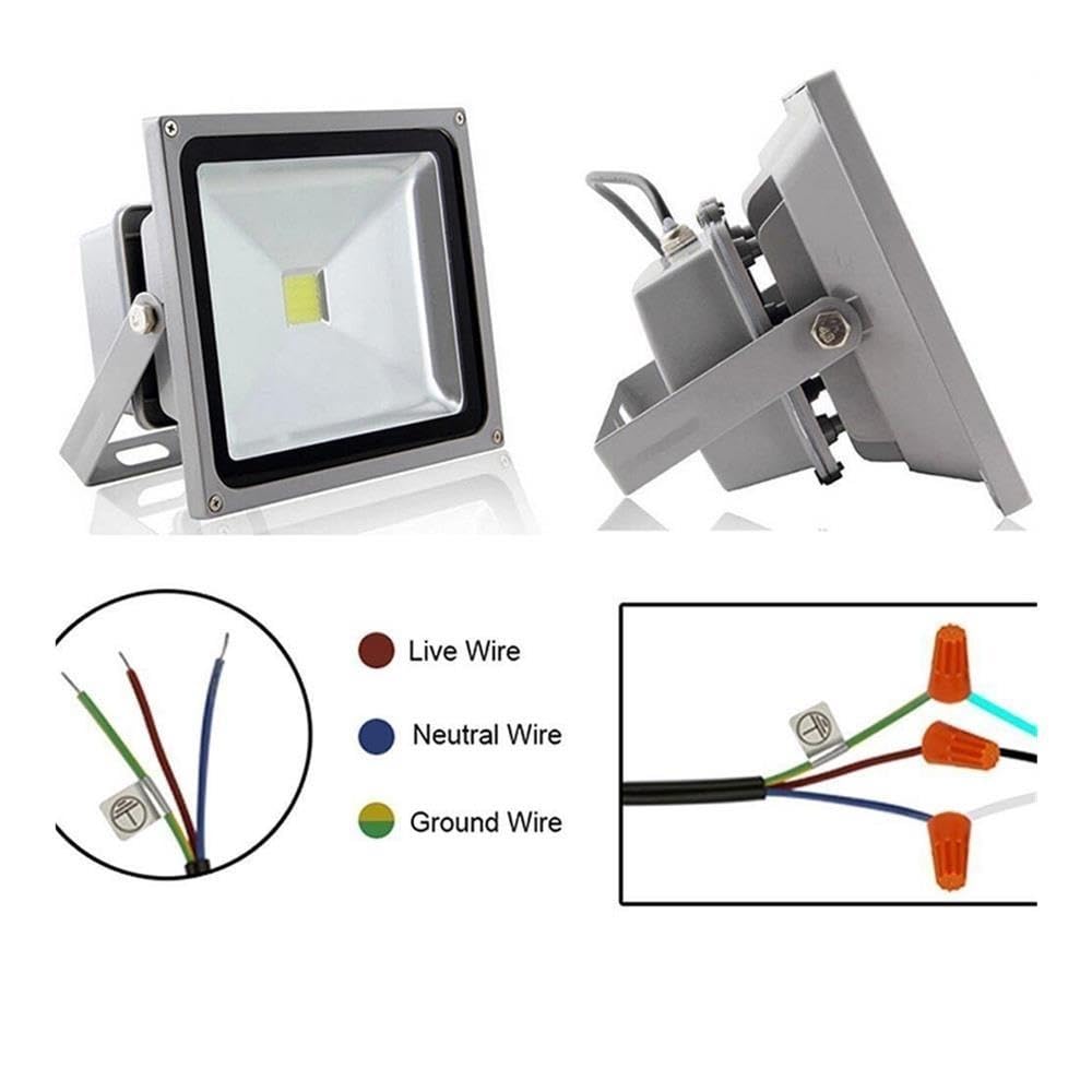 KJXP, Paquete de 1 proyector LED AC85-265V resistente al agua IP66