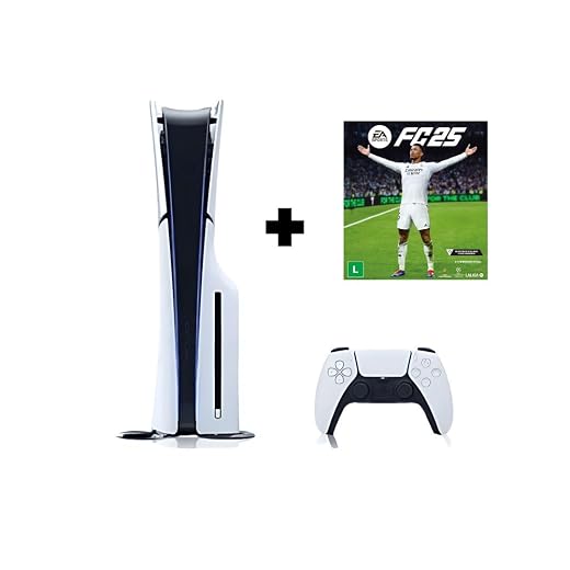 Console PS5 c/Drive Slim 1 TB c/ 1 Controle + Jogo Fifa 25