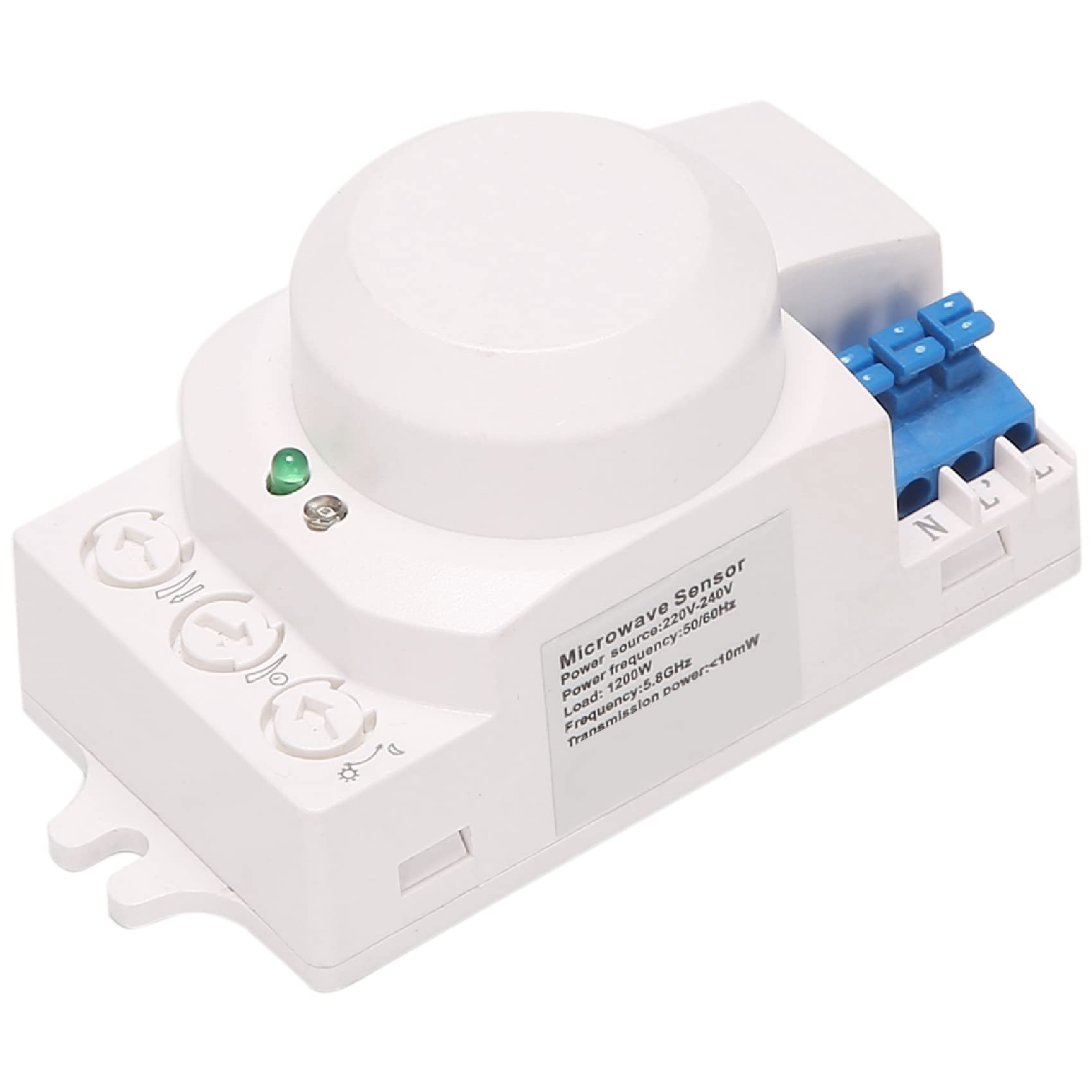 QLHbro 5.8GHz HF System LED Microwave 360 Degree Motion Sensor Light Switch Body Detector