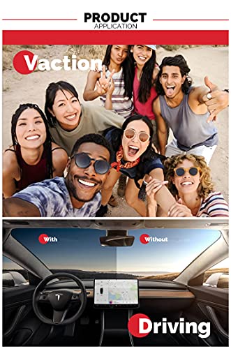 Image of Clip on Flip up Polarized Lens For Prescription Glasses UV Protection Sunglasses (Clear lenses not Polarized)