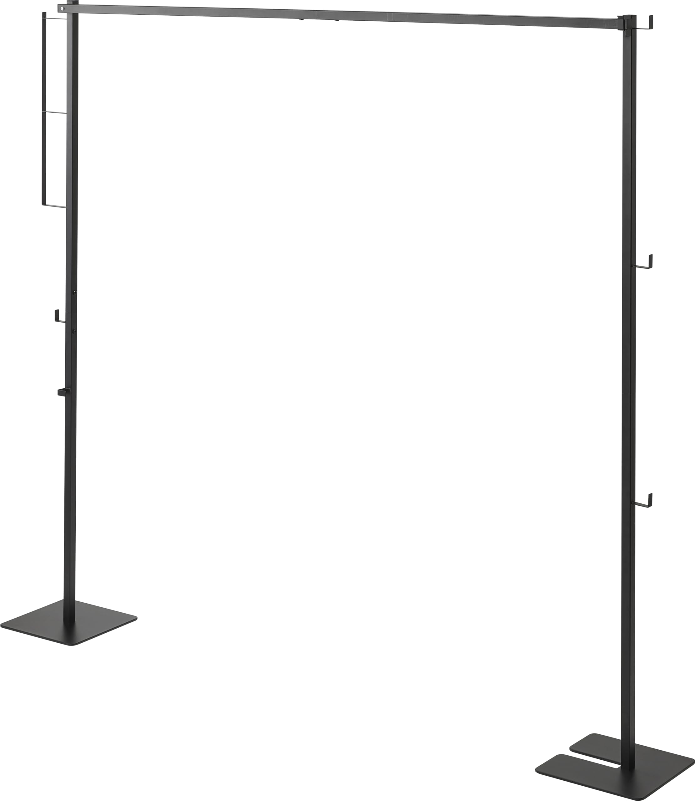 YAMAZAKI 6620 Tower Foldable Indoor Drying Rack, Black, Steel/Polypropylene, 175 x 25 x 160 cm