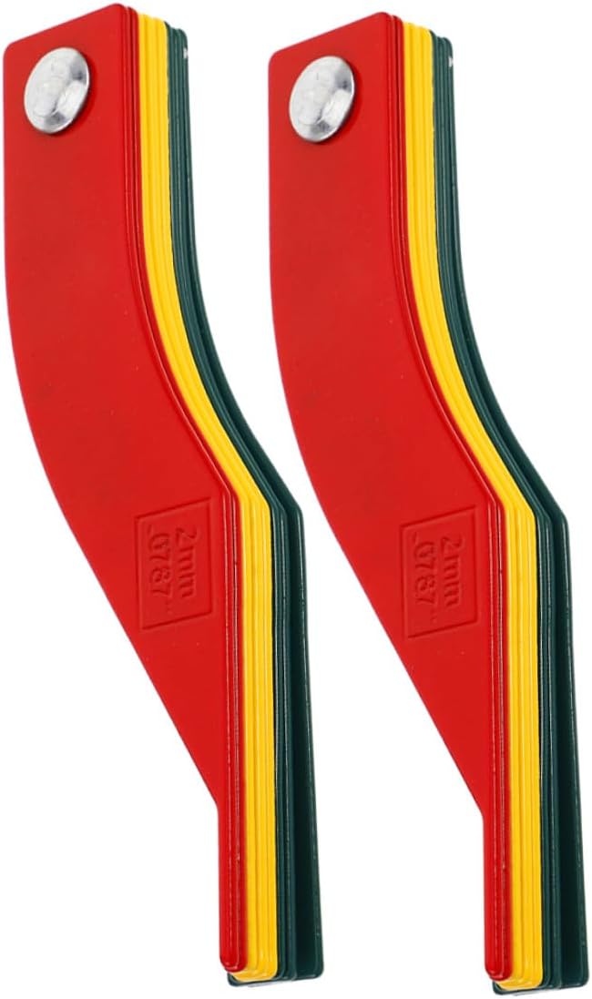 Alipis Brake Pad Thickness Gauge Steel 2pcs Set Car Brake Gauge Measure Tool for Automotive and Detection Measurement