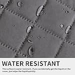 ISSUNTEX Super Anti-Slip Covers for 3 Cushion Couch Water Resistant Quilted Sofa Slipcover Furniture Protectors for Dogs, Pets, Kids ( Gray) - Image 5