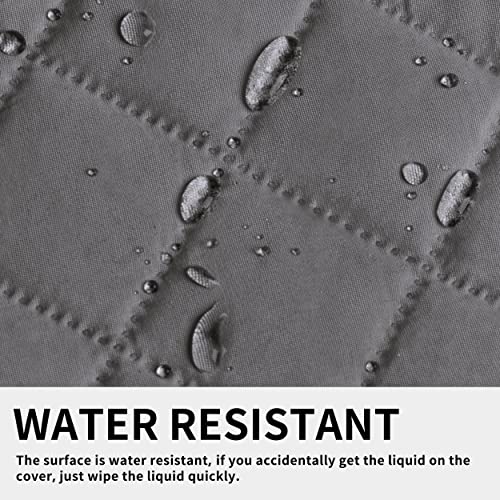 ISSUNTEX Super Anti-Slip Covers for 3 Cushion Couch Water Resistant Quilted Sofa Slipcover Furniture Protectors for Dogs, Pets, Kids ( Gray) - Image 6