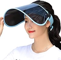 Vista 1 de WITHMOONS Protector solar con protección UV, visera de protección solar, protector facial, protector facial completo