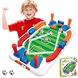Mirthben Mini Tischkicker Kinder – Kleiner Tischfussball Spiele für Jungen, Ideal als Fußball-Geschenk für Jungen ab 4 Jahren, Familien-Brettspiel & Partyspaß mit 2 Bällen(55cm)