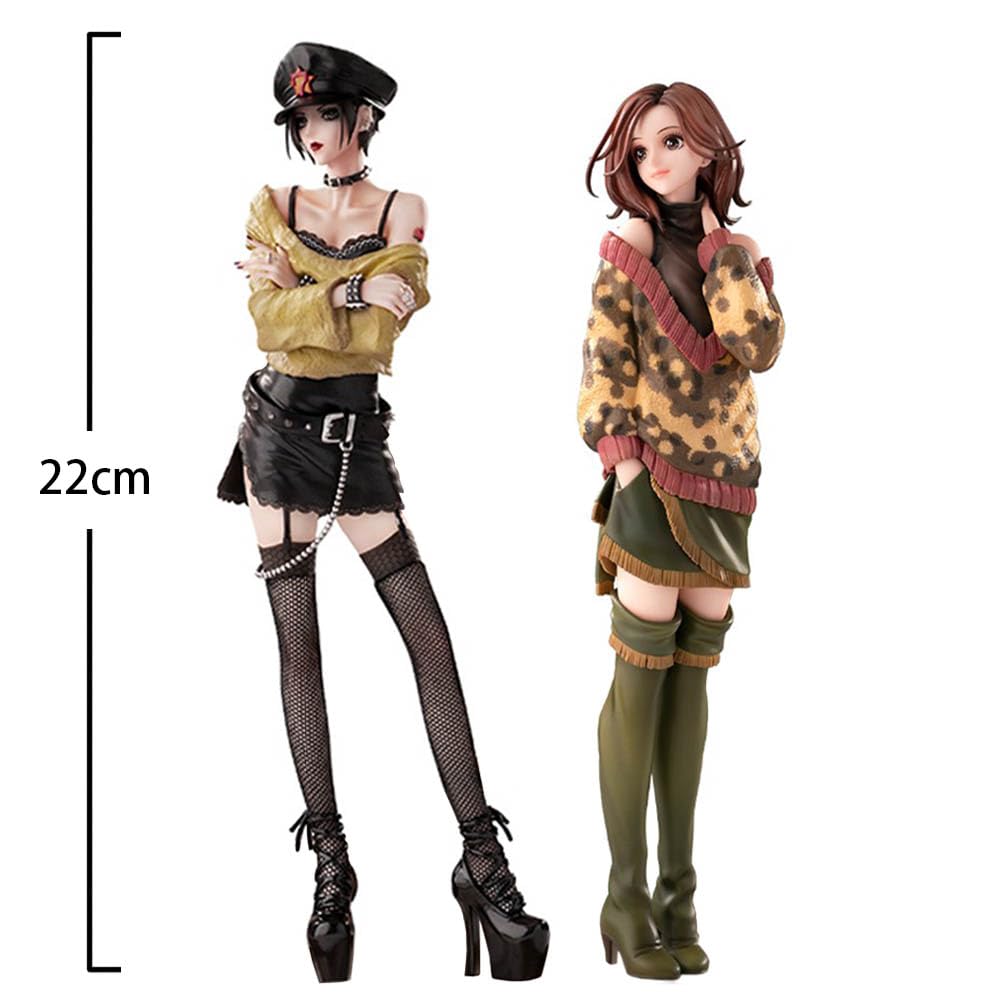 DEXSHUN Komatsu Nana figurka anime, statuetka Komatsu Osaki Nana, stojąca, modelowa, PCW, anime, dekoracja, ornament, prezent dla fanów, 22 cm