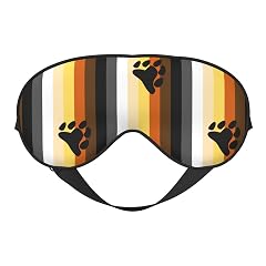 Bear-Pride Flag Blackout Sleep Eye Mask Sleeping Mask for Women Men Sleeping Travel Yoga Naps