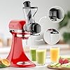 Masticating Juicer Attachment for KitchenAid Stand Mixer, Cold Press Juicer for KitchenAid Mixer Attachments with Dual Feed Chute, Slow Juicer Machine for Vegetables & Fruits by InnoMoon