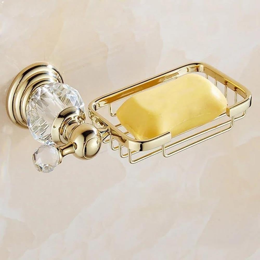 Crystal Brass Ceramics Soap Dishes/Soap Holder/Soap Case image 2