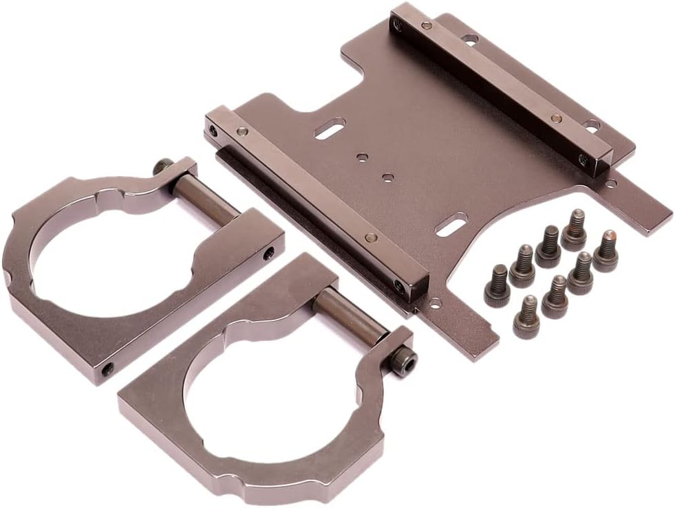Aluminum Alloy Motor Mount Plate Brace for Savage Flux HP for Savage Flux HP RTR Electric Big Foot car (siliver)