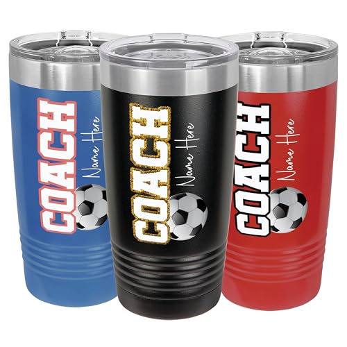 Leann Michael Personalized Soccer Coach Tumbler -