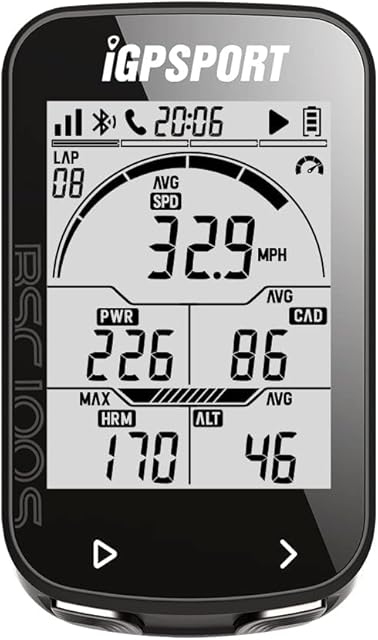 iGPSPORT GPS Bike Computer iGS50E Wireless Cycle Computer Waterproof Compatible Speed Cadence Heart rate Sensor (Not include Sensor