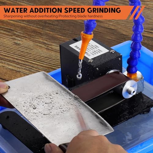 Mini Electric Belt Sander, Upgrade 7 Adjustable Speed Electric Belt Sanding Machine with Full Set of Accessories, Multifunctional Bench Polishing Grinder for DIY Woodworking Metal Making(UK Plug) 6 Mini Electric Belt Sander, Upgrade 7 Adjustable Speed Electric Belt Sanding Machine with Full Set of Accessories, Multifunctional Bench Polishing Grinder for DIY Woodworking Metal Making(UK Plug) - Image 6