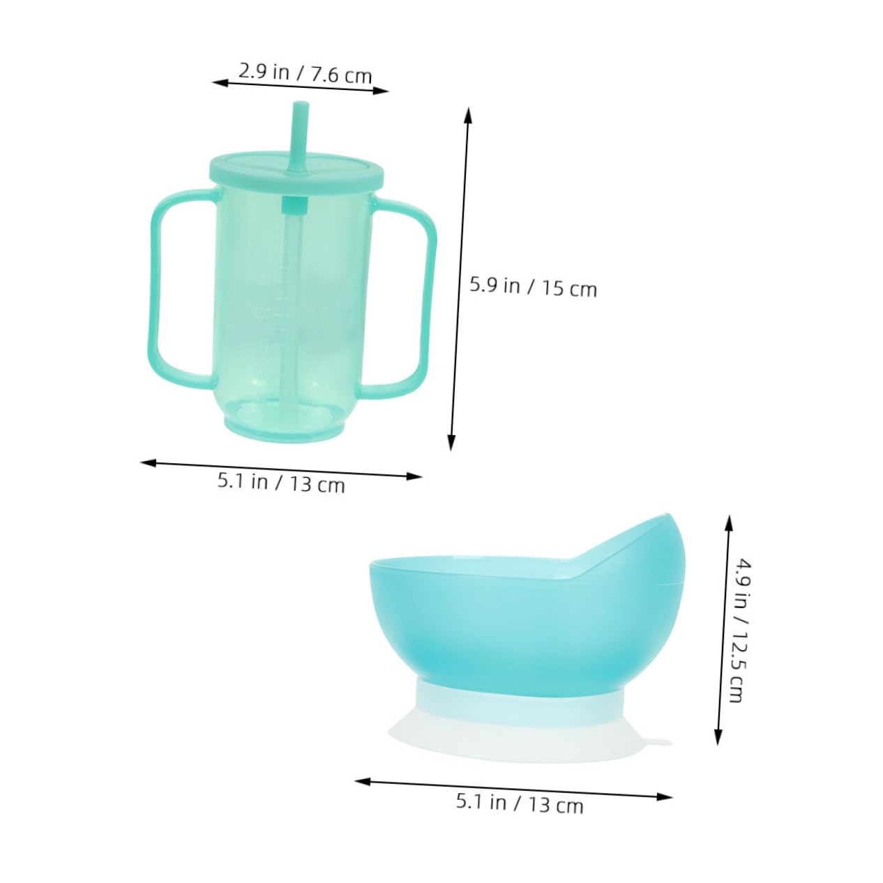 Cabilock Elderly-friendly Spill Proof Cup Suction Cup Bowl for Disabled Patients Maternity Seniors -proof Drinking Aid