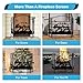 IRONWALLS 3-Panel Folding Fireplace Screens Decorative, 47.6” x 31.4” Metal Bear Fireplace Screens Fire Screen Gate Fence Spark Guard Kid Proof, Heavy Duty Fireplace Screen Black for Home Farmhouse