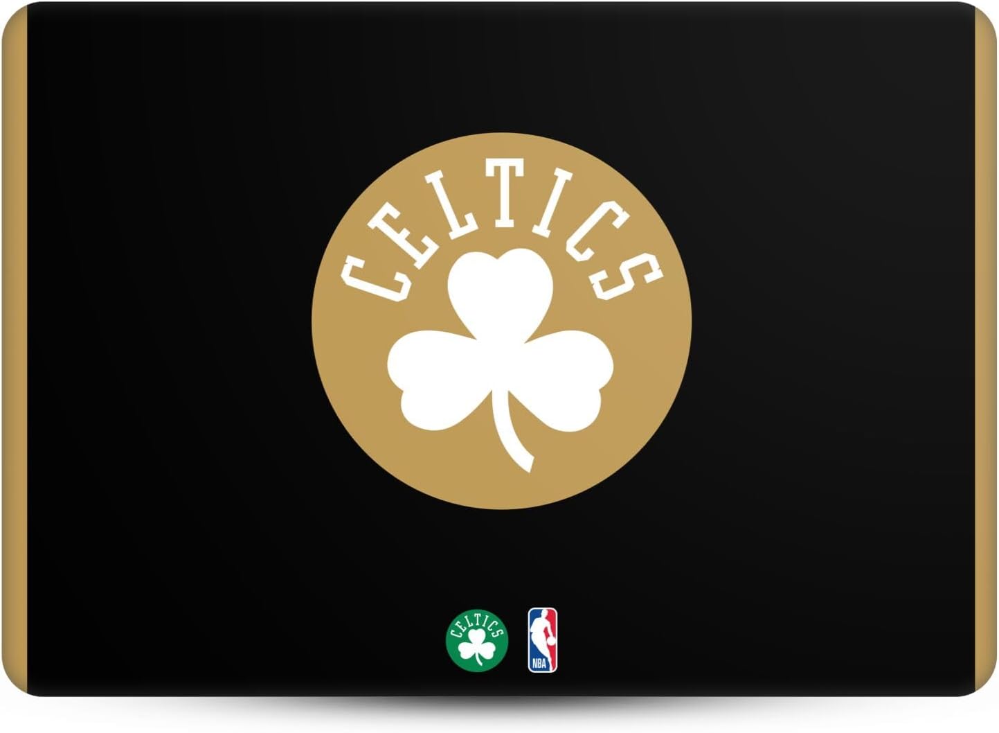 Head Case Designs Officially Licensed NBA Black Gold Design Boston Celtics Logo Vinyl Sticker Skin Decal Cover Compatible with MacBook Air 13.6" A2681/A3113/A3240 2022/2024/2025