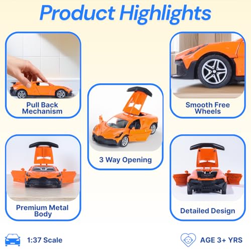 Image of Metal Die-cast 1:37 Bug - Orange