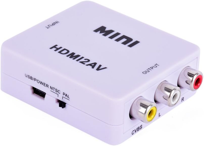 Mini Composite HDMI CVBS RCA to AV Video Converter Adapter 720p 1080p HRCA