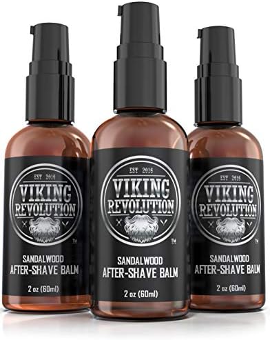 Viking Revolution Luxury After-Shave Balm for Men - Premium After-Shave Lotion - Soothes and Moisturizes Face After Shaving - Eliminates Razor Burn for A Silky Smooth Finish - Sandalwood Scent — view 5