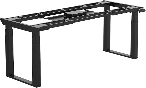 FLEXISPOT Height Adjustable Desk, Electric E7Q "Manufacturer " Standing Desk, Computer Desk, 4 Motors, Continuous Height Adjustment, 440 lbs Load Capacity, Ergonomic, Memory Function