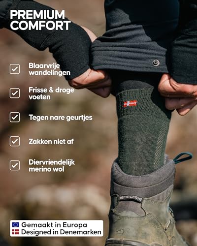 Danish Endurance Wandelsokken met Merino Wol, voor Dames & Heren, 3 paar - Afbeelding 4