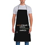 BXDEOOPWE Computer Science Programmer Eat Sleep Code Adjustable Apron Waterproof With Pocket Chef'S Kitchen Apron
