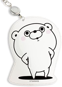 Amazon パスケース 定期入れ Icカード ホルダー キャラクター かわいい おもしろ Line ヨッシースタンプ リール紐付き くま100 E どやポーズ カードケース デザイン おしゃれ レディース メンズ 子供用 Paca004 ケース カバー 通販