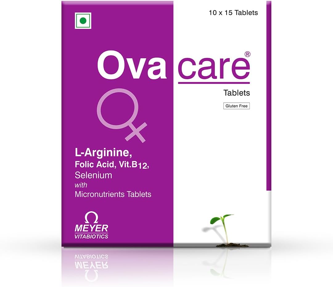 Ovacare Tablets With L-Arginine, Selenium & Essential Micronutrients Help Improve Ovarian Function, Restore The Menstrual Cycle | 15 Tablets (1 STRIP)